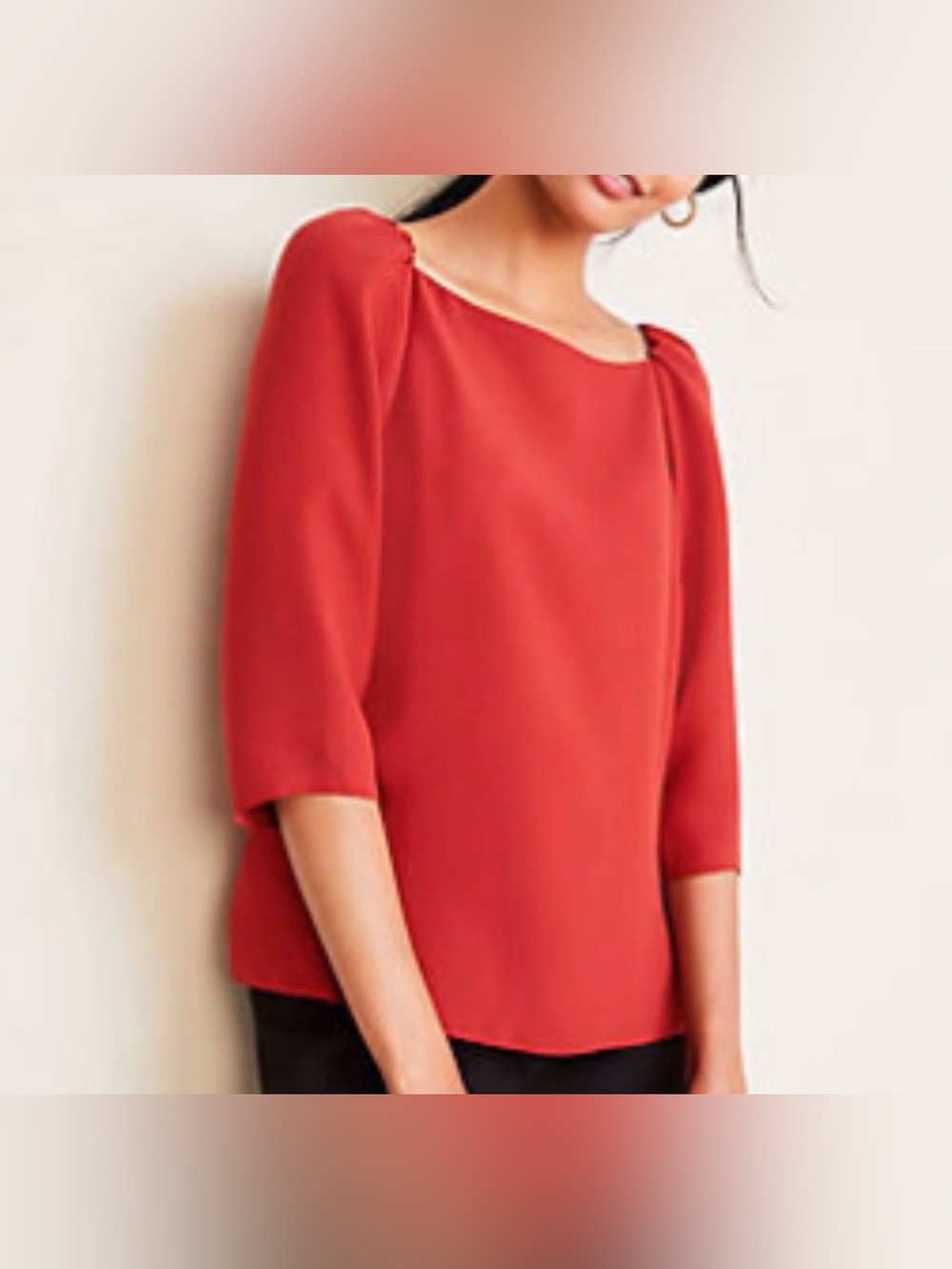 ANN TAYLOR Boat Neck Blouse